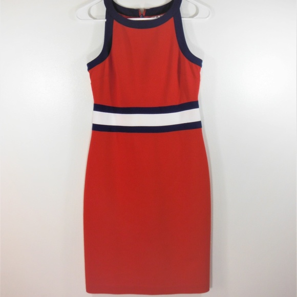 Banana Republic Dresses & Skirts - Banana Republic Red White Blue Slim Fit Dress Sz 0